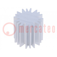 Radiator; LED; Ø: 20mm; H: 20mm