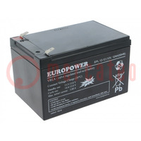 Batteria ric: acido-piombo; 12V; 12Ah; AGM; senza manutenzione