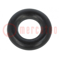 O-ring gasket; NBR rubber; Thk: 3mm; Øint: 6mm; black; -30÷100°C