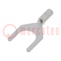 Tip: fork; M5; 0.2÷0.5mm2; crimped; for cable; non-insulated; 5.3mm