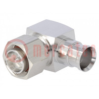 Connector: 4.3-10; male; for cable; angled 90°; plug; 50Ω; IP68