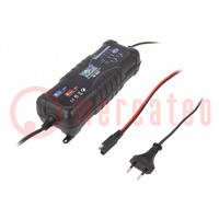 Charger: for rechargeable batteries; 12/24V; 8A; IP65; rectifier