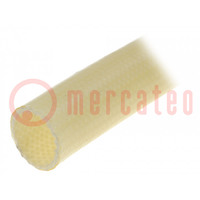 Insulating tube; fiberglass; -25÷155°C; Øint: 8mm; 5kV/mm; reel