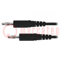 Test lead; 70VDC; 33VAC; 16A; banana plug 4mm,both sides; black