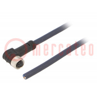 Connection lead; M8; PIN: 4; angled; 3m; plug; 30VAC; 4A; CF9-CF.INI