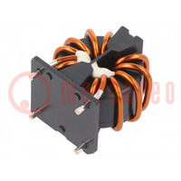 Inductor: wire with current compensation; THT; 900uH; 1.84mΩ