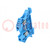 Splice terminal: rail; 4mm2; ways: 1; terminals: 2; blue; wemid; TS35