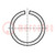 Circlip; spring steel; Shaft dia: 38mm; BN 825; Ring: external