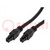 Cable; Mega-Fit; female; PIN: 4; Len: 1m; 15A; Insulation: PVC; 12AWG
