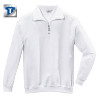 HAKRO Zip-Sweatshirt, weiß, Größen: XS - XXXL Version: XL - Größe XL