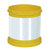 Einzelmodul Absperrpfosten mit Reflexstreifen, Material: PP, UV-Stabil Version: 03 - gelb