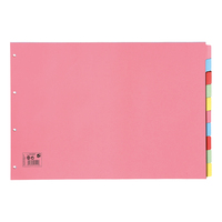 5 Star A3 Oblng 10-Part Subject Dividers