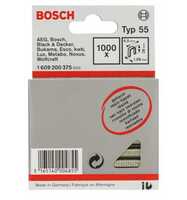 Bosch Schmalrückenklammer Typ 55 geharzt, 28, 1000er-Pack, für Druckluftnagler/Drucklufthefter