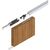 Anwendungsbild zu HELM 53 Set ferramenta soffitto legno 50 kg binario L=1700 mm 1 ammort. argento