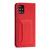 Magnet Kartenetui für Samsung Galaxy A12 5G Tasche Brieftasche Kartenhalter rot