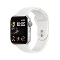 Apple Watch SE OLED 44 mm Digitális 368 x 448 pixelek Érintőképernyő Ezüst Wi-Fi GPS (műhold)