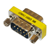 Videk 8100 tussenstuk voor kabels DB9M Brons