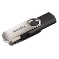 Hama Rotate USB flash drive 64 GB USB Type-A 2.0 Zwart, Zilver