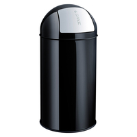 Helit H2401495 waste container Round Stainless steel Black