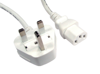 Cables Direct UK - C13 1.8m White C13 coupler