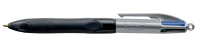 BIC 4 Colours Grip Pro Black, Blue, Green, Red Clip-on retractable ballpoint pen Medium 12 pc(s)