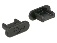 DeLOCK 64007 stopcontactbeveiliging USB Micro-B Zwart 10 stuk(s)