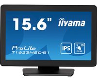iiyama ProLite T1633MSC-B1 computer monitor 39.6 cm (15.6") 1920 x 1080 pixels Full HD LCD Touchscreen Black