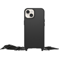 OtterBox React Lanyard hoesje met MagSafe voor iPhone 14 Plus, ultradunne beschermhoes met verstelbare en afneembare lanyardriem, getest volgens militaire standaard, Zwart