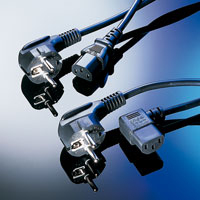 ROLINE Power Cable, Straight IEC Connector, 3 m Noir