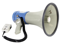 Velleman MP25SFM megafono 25 W Blu, Grigio
