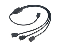 Akasa AK-CBLD07-50BK Kabelspalter oder -kombinator Kabelsplitter Schwarz