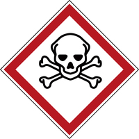 Brady GHS Symbol - Acute Toxicity 4 pcs