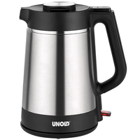 Unold Thermo waterkoker 1,5 l 1800 W Zwart, Roestvrijstaal