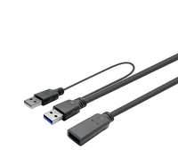 Vivolink PROUSB3AAF5C USB Kabel 5 m USB 3.2 Gen 1 (3.1 Gen 1) USB A Schwarz
