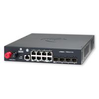 Cambium Networks cnMatrix Switch TX1012-P-DC Vezérelt L2/L3 Gigabit Ethernet (10/100/1000) Ethernet-áramellátás (PoE) támogatása Fekete