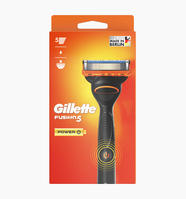 Gillette Fusion5 Power Herrenrasierer Rasierapparat Schwarz, Orange
