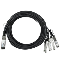 BlueOptics AA1404036-E6 InfiniBand/fibre optic cable 5 m QSFP 4xSFP+ Zwart