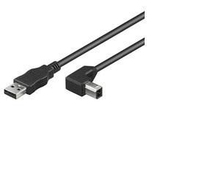 Microconnect USBAB5ANGLED cavo USB 5 m USB 2.0 USB A USB B Nero