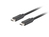 Lanberg CA-CMCM-32CU-0010-BK kabel USB 1 m USB 3.2 Gen 2 (3.1 Gen 2) USB C Czarny