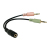 LogiLink CA0020 câble audio 0,15 m 3,5mm 2 x 3.5mm Noir