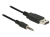 DeLOCK 1.8m USB2.0-A/3.5mm Audio-Kabel 1,8 m USB Typ-A Schwarz