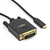 Rocstor Y10C205-B1 video cable adapter 0.396 m USB Type-C DVI Black