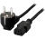 Equip 112120 câble électrique Noir 1,8 m Coupleur C13 CEE7/4