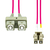 ProXtend FO-LCSCOM4D-012 InfiniBand/fibre optic cable 12 m LC SC OM4 Violet