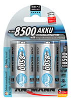 Ansmann maxE Mono D LR20 8500mAh NiMH Akku im 2er Blister