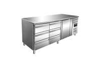 SARO Kühltisch mit 1 Tür und 2x 3er Schubladenset, Modell KYLJA 3150 TN -