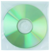 Koperty na płyty CD/DVD Q-CONNECT, 50szt., transparentny