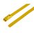 RS PRO Edelstahl mit Polyesterbeschichtung Kabelbinder Mit Kugelverschluss Gelb 4,6 mm x 150mm, 100 Stück