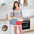 Relaxdays Faltbarer Wäschekorb mit Griffen, Kunststoff & Silikon, platzsparende Wäschewanne, HBT 27x61x45,5 cm, Farbwahl
