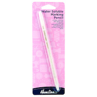Hemline Pencil: Water Soluble: 3mm: White 1 x Pack consists of 5 Individual sales units